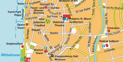 Mapa de Tel Aviv