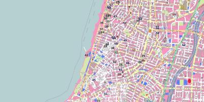 Mapa de shenkin rúa Tel Aviv
