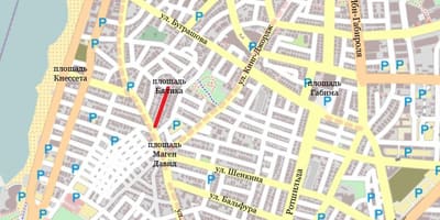 Rúa mapa de Tel Aviv, israel