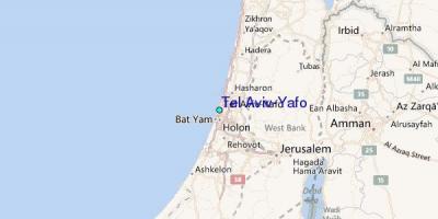 Mapa de Tel Aviv yafo 